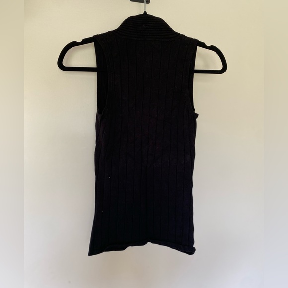 Le Chateau Black Knit Blouse - Picture 3 of 6